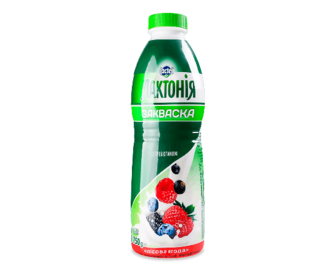 Напій кисломолочний «Лактонія» Закваска лісова ягода 1,5%, 750г