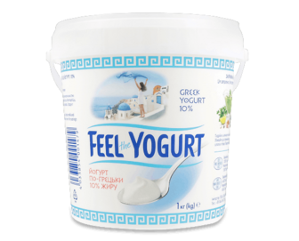 Йогурт Feel the Yogurt По-грецьки без наповнювача 10%, 1кг