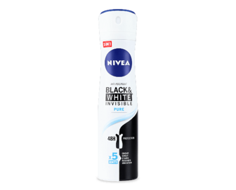 Дезодорант-спрей Nivea Pure «Невидимий захист для чорного і білого», 150мл