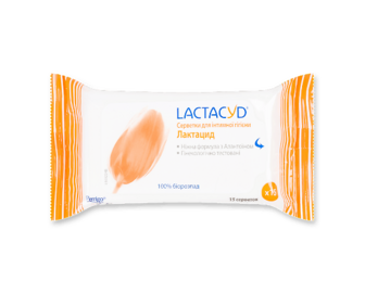 Серветки для інтимної гігієни Lactacyd, 15шт/уп