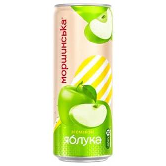 Напій газований Моршинська Лимонада яблуко 0,33л