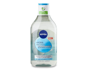Вода міцелярна Nivea Hydra Skin Effect з гіалуроновою кислотою, 400мл