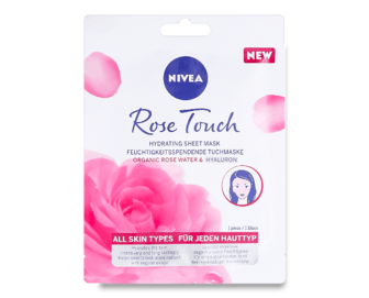 Маска для обличчя Nivea Rose Touch зволожуюча тканинна, шт