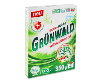 Порошок пральний Grunwald Eco «Гірська свіжість» універсальний, 350г