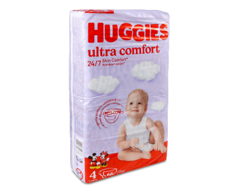 Підгузки Huggies Ultra Comfort 4 (7-18 кг), 66шт