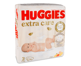 Підгузки Huggies Extra Care 2 (3-6 кг), 24шт
