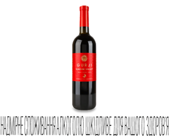 Вино Gurji «Алазанська долина» червоне напівсолодке, 0,75л