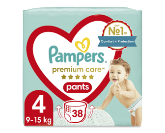 Підгузки-трусики Pampers Premium Care Pants 4 (9-15 кг), 38шт/уп