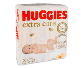 Підгузки Huggies Extra Care 2 (3-6 кг), 24шт