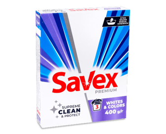 Порошок пральний Savex Whites&Colors для ручного прання, 400г