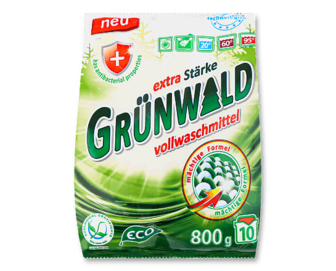 Порошок пральний Grunwald Eco «Гірська свіжість» універсальний, 800г