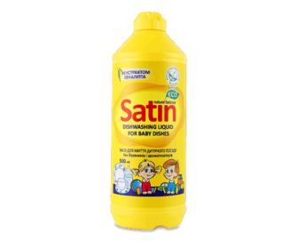 Засіб для миття дитячого посуду Satin Natural Balance, 500мл