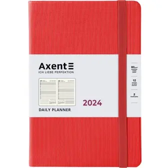 Щоденник Axent 2024 Partner Lines яскраво-червоний 8815-24-54-A