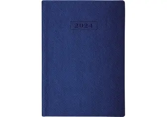 Щоденник датований OPTIMA А5 2024 TWEED синій O26126-02