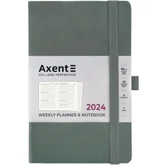 Щотижневик Axent 2024 Partner Soft Earth Colors зелений 8519-24-04-A