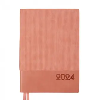 Щоденник датований А5 Leo Planner Velvet рожевий 252430