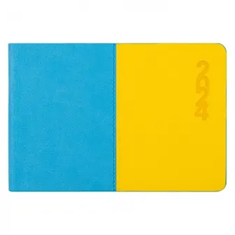 Щотижневик датований 10х15см Leo Planner Tiffany жовто-блакитний 252465