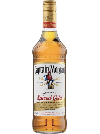 Ромовий напій Капітан Морган, Спайсед Голд / Captain Morgan, Spiced Gold, 2 роки, 35%, 1л
