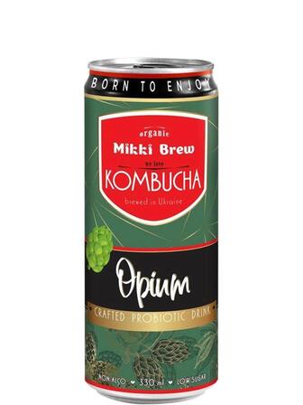 Напій Комбуча Опіум, Міккі Брю / Opium, Mikki Brew, Volynski Browar, ж/б, 0.33л