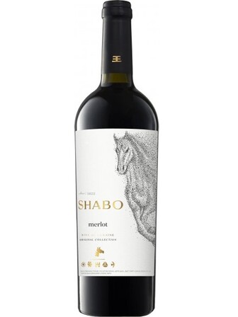 Вино Мерло / Merlot, Shabo, червоне сухе 0.75л