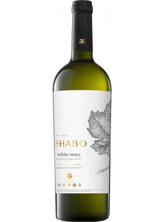 Вино Вайт Сторі / White Story, Shabo, біле напівсолодке 0.75л