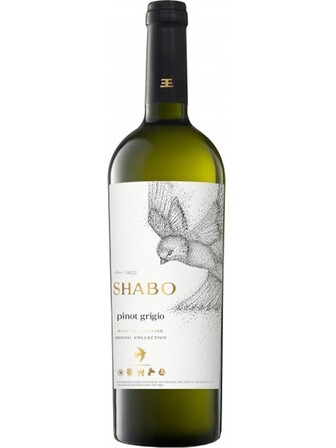 Вино Піно Гріджіо / Pinot Grigio, Shabo, біле сухе 0.75л