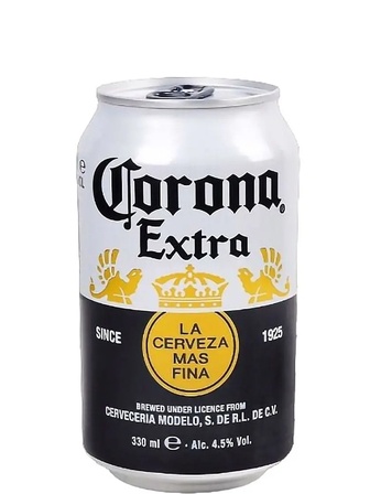Пиво Екстра, Корона / Extra, Corona, ж/б, 4.5%, 0.33л