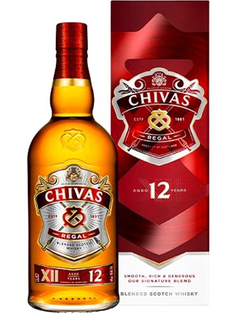 Віскі Чівас Рігал / Chivas Regal, 12 років, 40%, 1л, в коробці