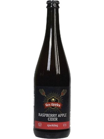 Сидр ігристий Яблучно-Малиновий / Apple-Raspberry Cider, Rex Apples, сухий 4-4.5% 0.75л