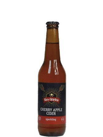 Сидр ігристий Яблучно-Вишневий / Cherry Apple Cider, Rex Apples, сухий 4-4.5% 0.33л