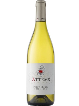 Вино Аттемс, Піно Гріджіо / Attems, Pinot Grigio, Frescobaldi, біле сухе 0.75л
