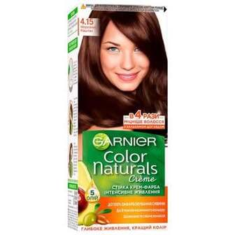 Фарба для волосся Garnier Color Naturals Creme з 3-ма оліями №4.15 Морозний каштан
