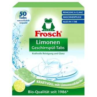 Таблетки для посудомийних машинах Frosch Лимон 50шт