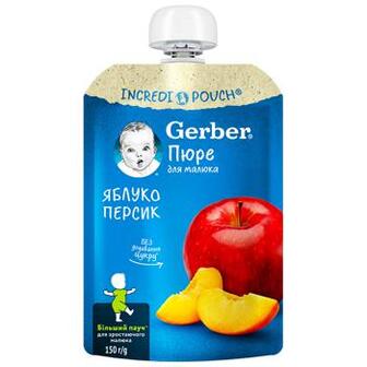 Пюре Gerber Яблуко-персик 150г
