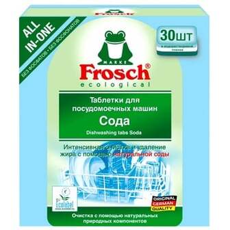 Таблетки для посудомийних машин Frosch Сода 30шт