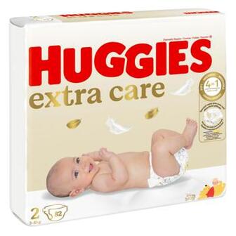 Підгузки Huggies Extra Care 2 3-6кг 82шт