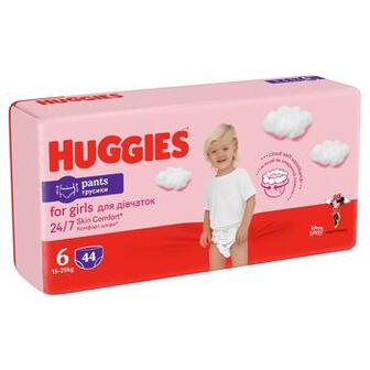 Підгузки-трусики Huggies Pants 6 Mega 15-25 кг для дівчат 44шт