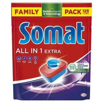 Таблетки для посудомийних машин Somat All in One Extra 125шт