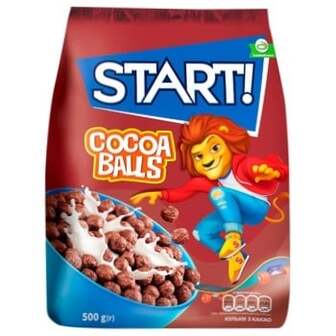 Сніданок сухий Start! Кульки з какао 500г