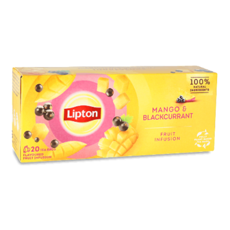 Чай фруктовий Lipton Mango&Blackcurrant 20*1,7г