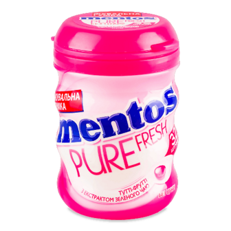 Гумка жувальна Mentos Pure fresh «Тутті-фрутті» 56г