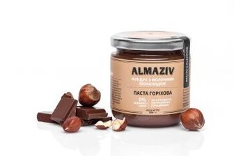 Паста фундук з молочним шоколадом Almaziv 200 г