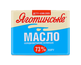 Масло солодковершкове «Яготинське» «Селянське» 73%, 180г