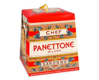 Кекс Chef D'Italia «Панеттоне» клаcичний родзинки-цукати, 500г