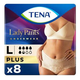 Труси урологічні Tena Lady Pants Plus для жінок бежеві L 8шт