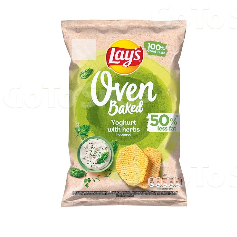 Чипси 110 г Lay&#039;s Baked картопляні запечені зі смаком йогурту з травами м/уп 