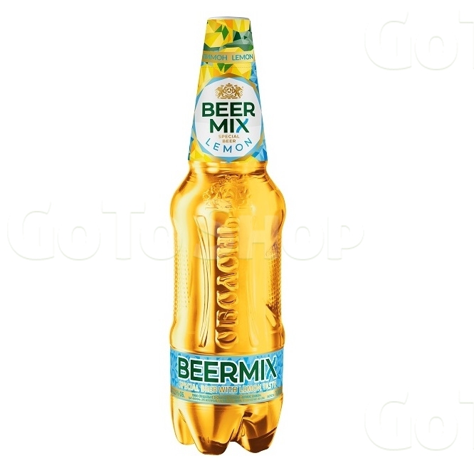 Пивo 1 л Обoлoнь BeerMix Лимoн ПЕТ 