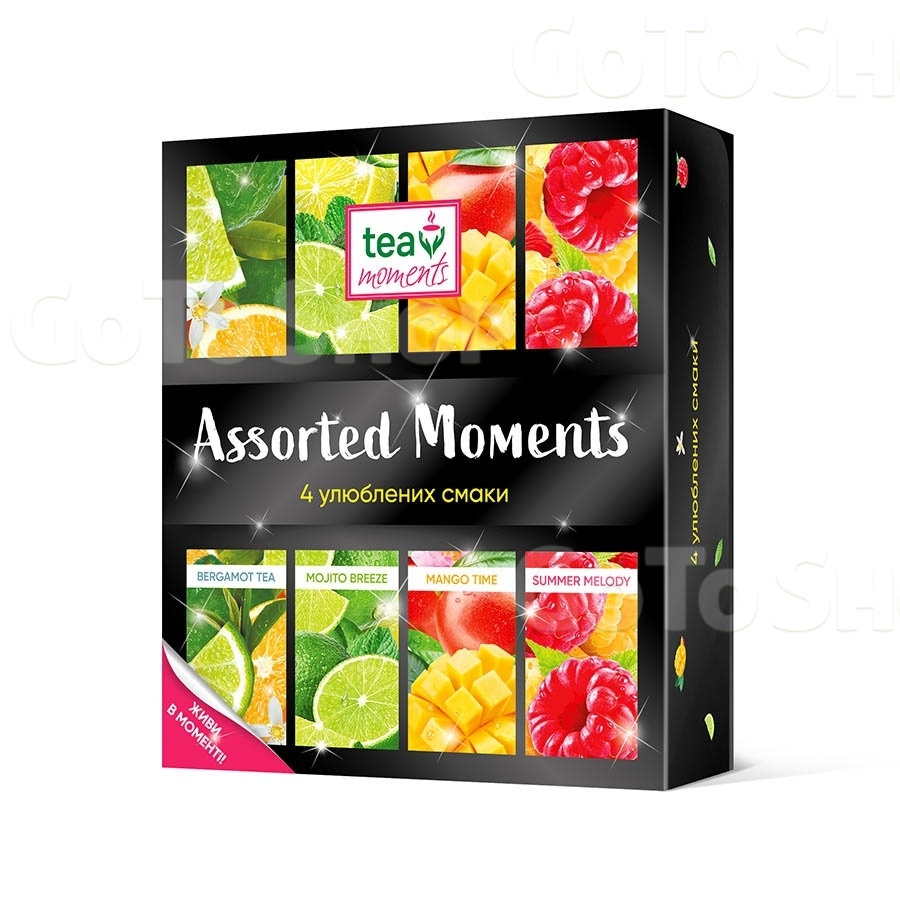 Чай 45,5 г (4 смаки * 7 ф/п ) Tea Moments Asortment Moment у сашетах к/уп 