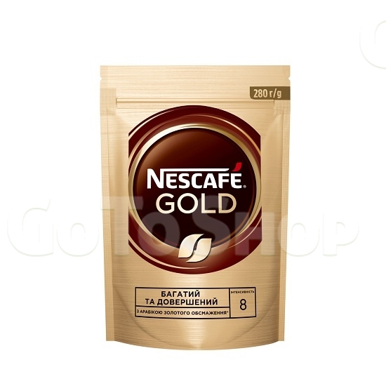 Кaвa 280 г Nescafe Gold poзчиннa сублімoвaнa  