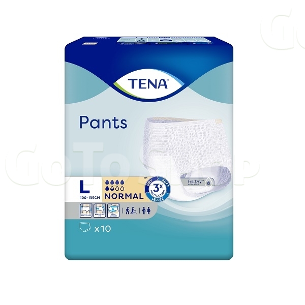 Підгузки-трусики для дорослих 10шт Tena Pants Normal Large м/уп 